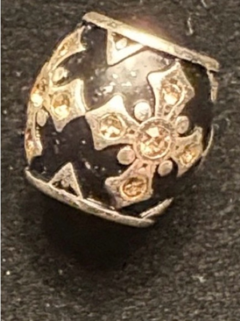 Stylish Black and Gold cross charm pieces - 2 available